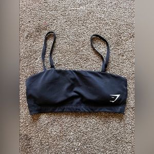 Gymshark Black Bandeau Sports Bra